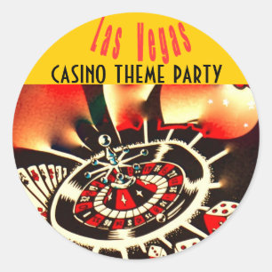 Adesivo Partido da noite de Las Vegas Polker
