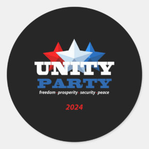 Adesivo Partido da Unidade 2024 Presidente Trump 