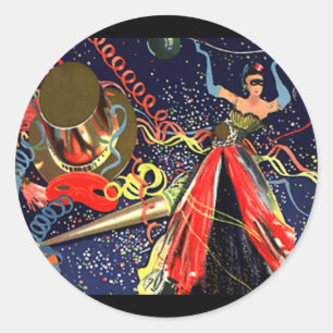 Adesivo Partido da véspera dos felizes anos novos do