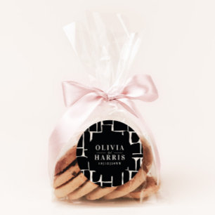 Adesivo Partido de favoritos mínimo gráfico preto e branco