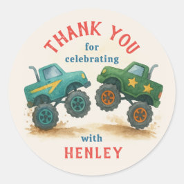 Adesivo Partido do Aniversário de criança de Aquarela de T