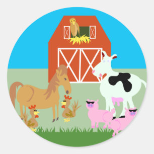 Adesivo Partido do Barnyard
