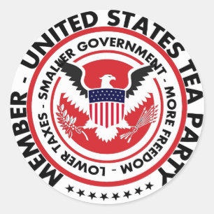Adesivo Partido do Chá dos Estados Unidos
