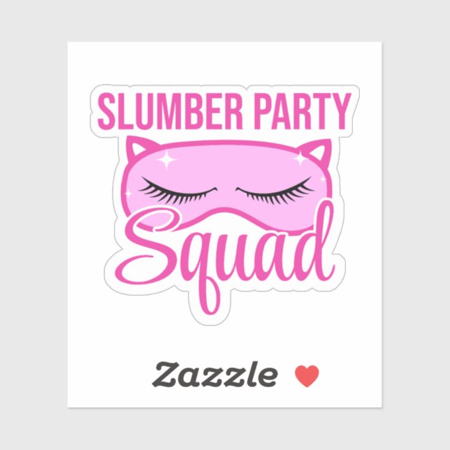 Adesivo Partido do Desmoronamento Festa de Esquadrão Pajam (Folha)