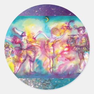 Adesivo PARTIDO do MASCARADA, máscaras do carnaval, danç