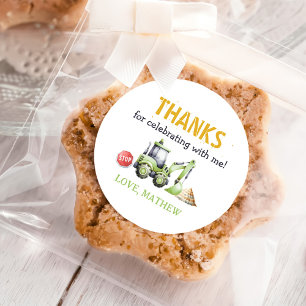 Adesivo Partido do primeiro aniversario das Crianças de Co