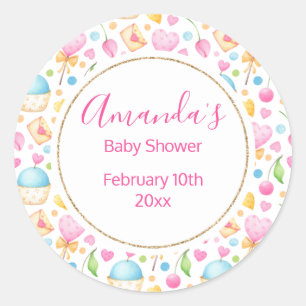 Adesivo Partido dos Padrões de Aquarela de Corações e Muff