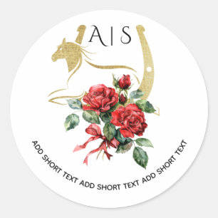 Adesivo Partido Equestre e Bebidas dos Cavalos da Raça Mod