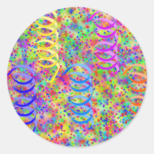 Adesivo Partido Festivo Confetti Patterno