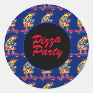 Adesivo Partido lunático da pizza