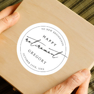 Adesivo Partido Mínimo de Reforma Branca Negra Corporativa