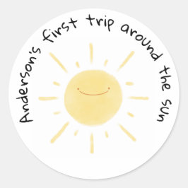 Adesivo Partido Neutro de Gênero Amarelo Feliz