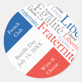 Adesivo Partido ou Evento Francês com Pavilhão de França