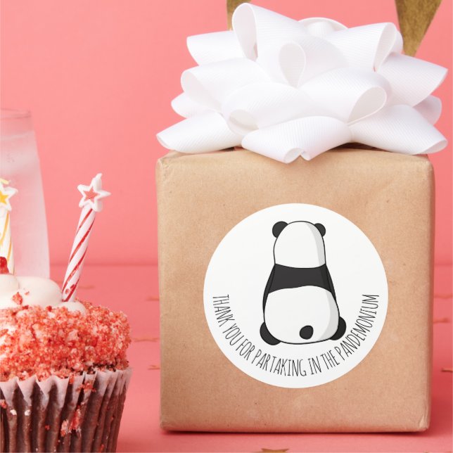 Adesivo Partido Panda Obrigado Sticker (Festa)