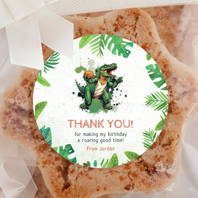 Adesivo Partido primeiro aniversario Dinossauro (Criador carregado)