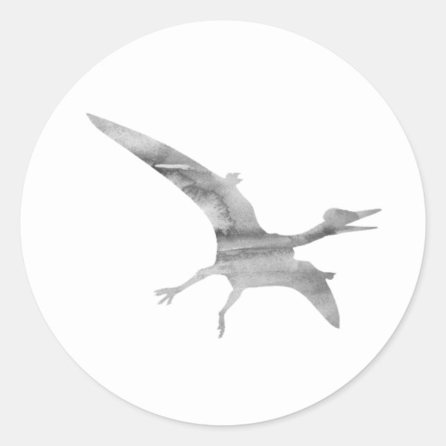 Adesivo Partido Pterodactylus Dinossaur Muito Obrigado Pin (Frente)