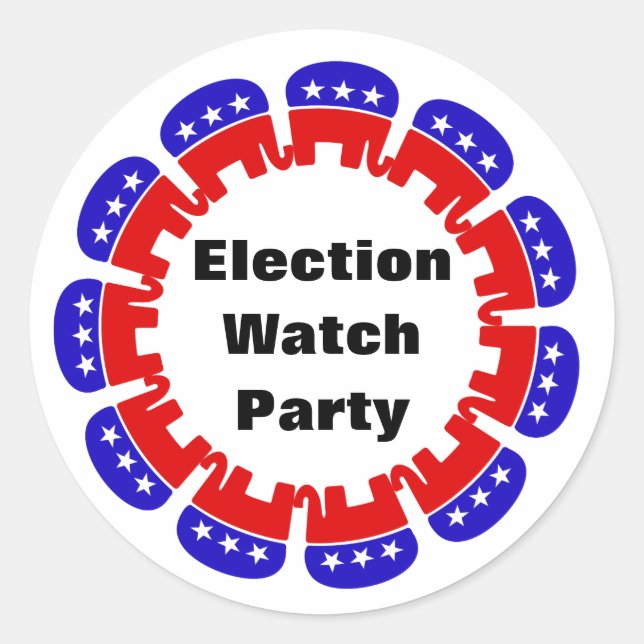 Adesivo Partido Republicano do Observatório Eleitoral (Frente)