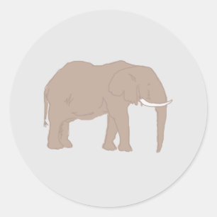 Adesivo Partido Safari Elefante Obrigado Stickers
