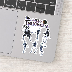 Adesivo Partido Skeletons Assustador