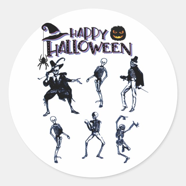 Adesivo Partido Skeletons Assustador (Frente)