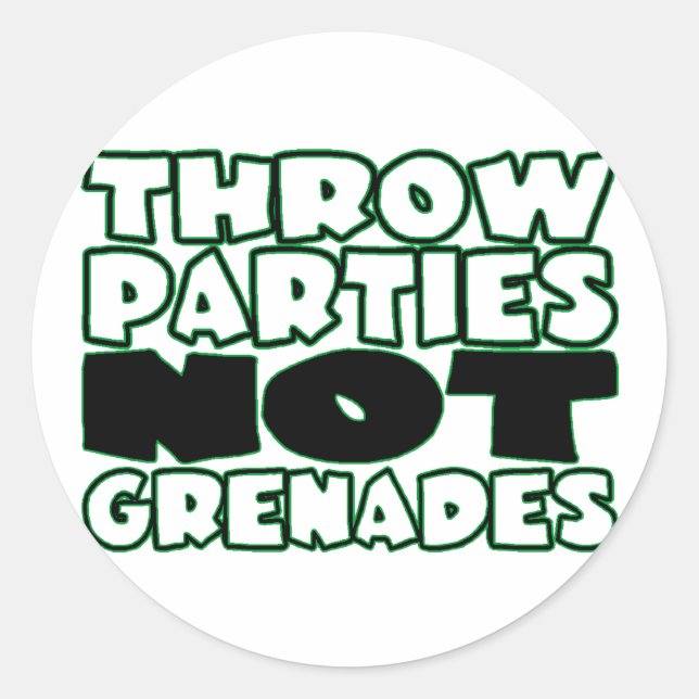 Adesivo Partidos Não-Granadas (Frente)