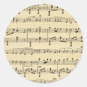 Adesivo Partitura antiga