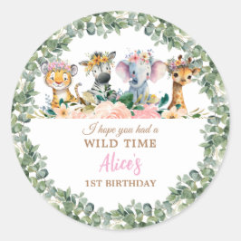 Adesivo Party Animals Safari Girl Jungle Wild 