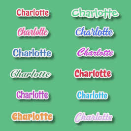 Adesivo Party Favor Name Waterproof 