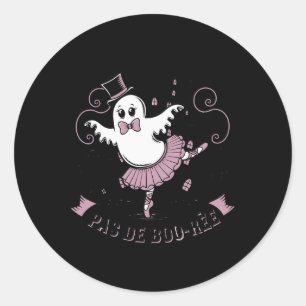 Adesivo Pas De Boo-rée Balé Dancer Spooky Ghost Hallowee