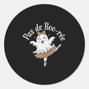Adesivo Pas De Boo-rée Funny Balé Fantasma Dança Halloween