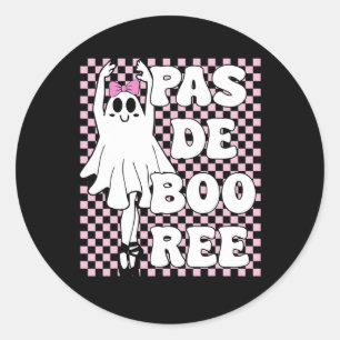 Adesivo Pas De Boo ree Funny Retro Balé Fantasmas Hallowee