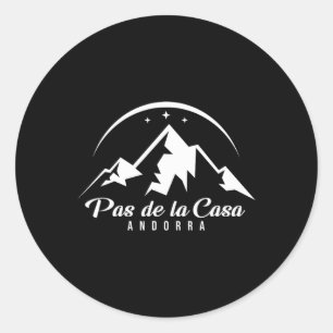 Adesivo Pas De La Casa Andorra Ski Resort Skiting Snowboar