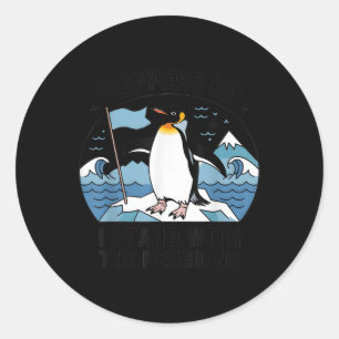 Adesivo Pás Para Cima Eu Pego Pinguins Engraçados Pingui