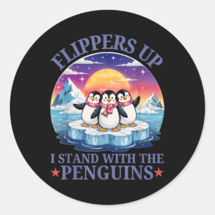 Adesivo Pás Para Cima Eu Pego Pinguins Engraçados Pingui