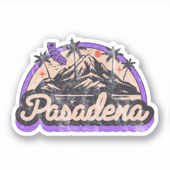 Adesivo Pasadena, Califórnia (Frente)