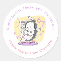 Páscoa 67 Seis Sete Menina Bunny Fofo Escola Class