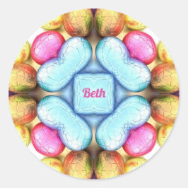 Adesivo PÁSCOA BETH ~ WOW! Ovos bonito para Páscoa