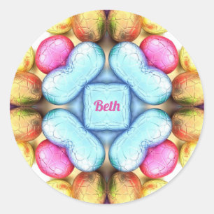 Adesivo PÁSCOA BETH ~ WOW! Ovos bonito para Páscoa