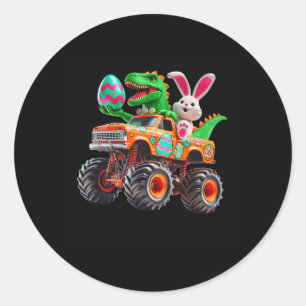 Adesivo Páscoa Bunny T-rex Monster Truck Dino Engraçado Bo