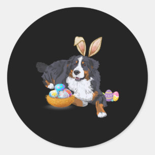 Adesivo Páscoa Cão-de-Montanha Bonito Bernese Cachorro Coe