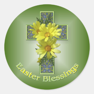 Adesivo Páscoa Daisies Cross Blessings Stickers