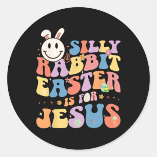Adesivo Páscoa De Coelho bobo É Para Jesus Cristo Coelho B