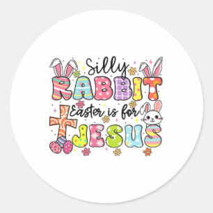 Adesivo Páscoa De Coelho bobo É Para Jesus Cristo Coelho B