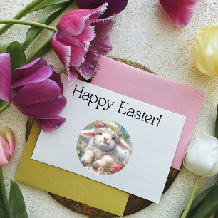 Adesivo Páscoa de Lamas Florais Coroa de Água Cuja Cobra