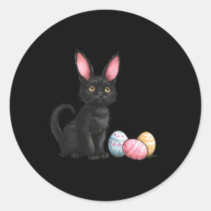 Adesivo Páscoa Dia Negro Páscoa Gato Negro Ovo de Páscoa