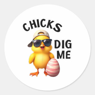 Adesivo Páscoa Dig Me