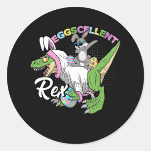 Adesivo Páscoa Dino Eggcellell Dancing Bunny Dab No Trex D