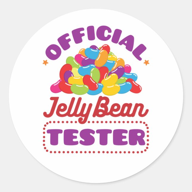 Adesivo Páscoa do Jelly Bean Tester Oficial (Frente)