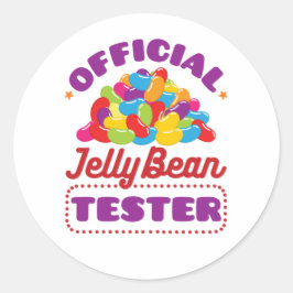 Adesivo Páscoa do Jelly Bean Tester Oficial
