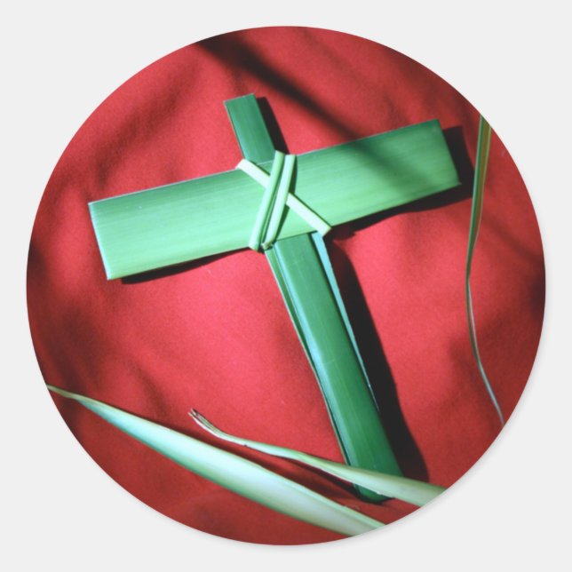 Adesivo Páscoa e Palm domingos cruzamentos e cenas (Frente)